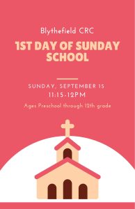 Read more about the article 1st Day of Sunday School