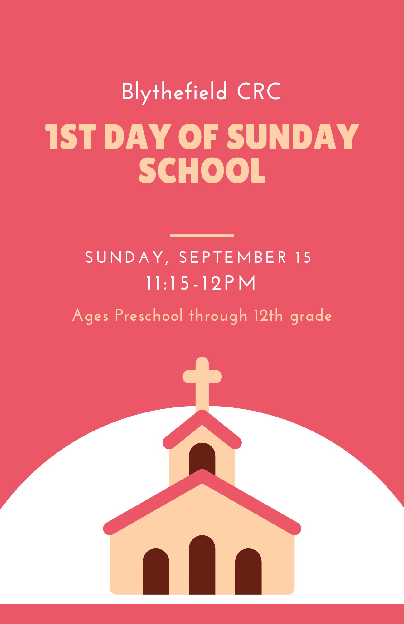 Read more about the article 1st Day of Sunday School